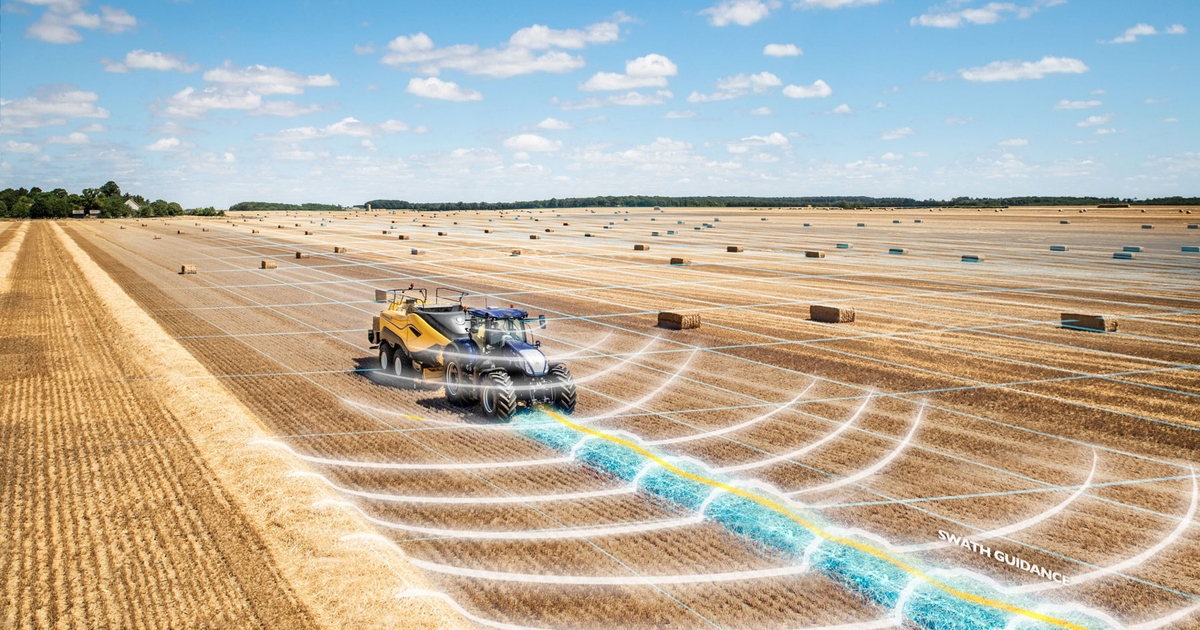 Система IntelliSense Bale Automation датчик lidar, прикріплений у верхній частині трактора, посилає світловий промінь приблизно на 7,5 м вперед, щоб визначити краї валка. Тоді контролер, захований під сидінням, вказує комп’ютеру трактора, куди рухатися. Програмне забезпечення в преспідбирачі контролює швидкість.